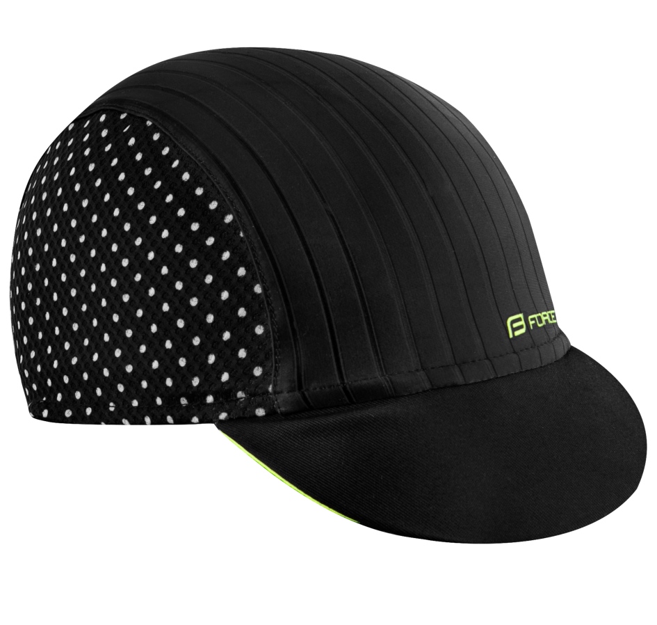 cap cycling with visor F POINTS,black-fluo S-M