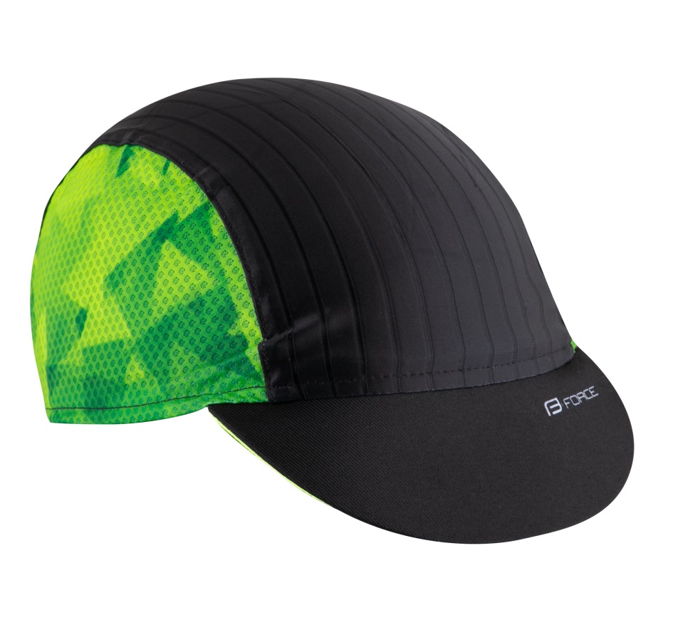 cap cycling with visor FORCE CORE,black-fluo