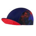 cap cycling with visor FORCE CORE,blue-red