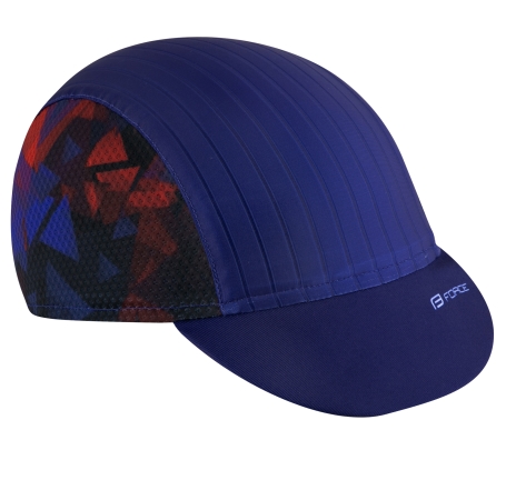 cap cycling with visor FORCE CORE,blue-red