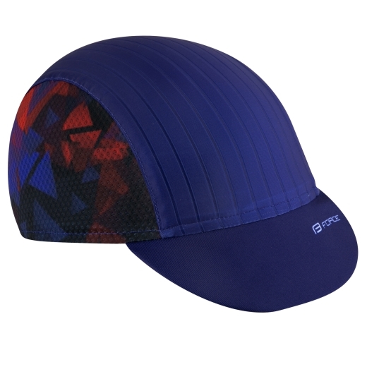 cap cycling with visor FORCE CORE,blue-red