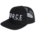 cap/hat FORCE TRUCKER LOGO 3D, black-white