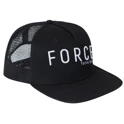 cap/hat FORCE TRUCKER LOGO 3D, black-white