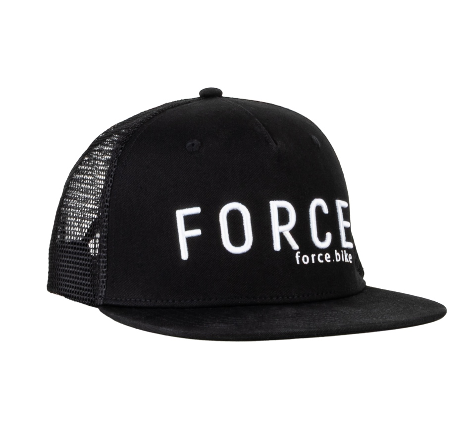 cap/hat FORCE TRUCKER LOGO 3D, black-white