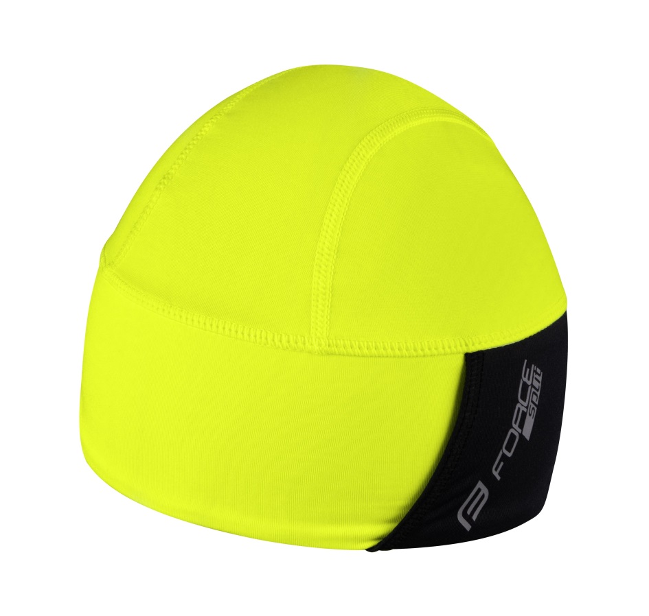 čepice pod přilbu FORCE SPLIT zateplená, fluo