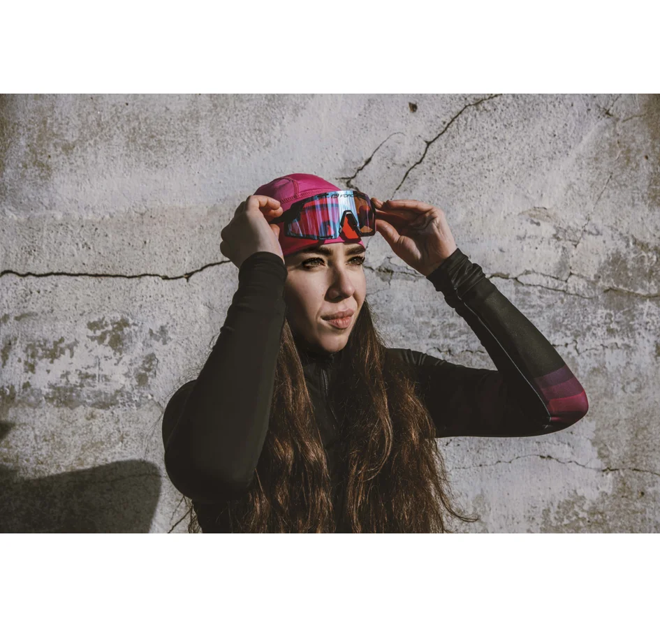 čepice pod přilbu FORCE SPLIT zateplená, růžová