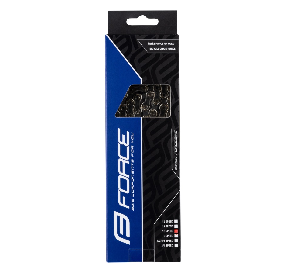 chain FORCE P1003 10 speed,116l.silver/dark silver