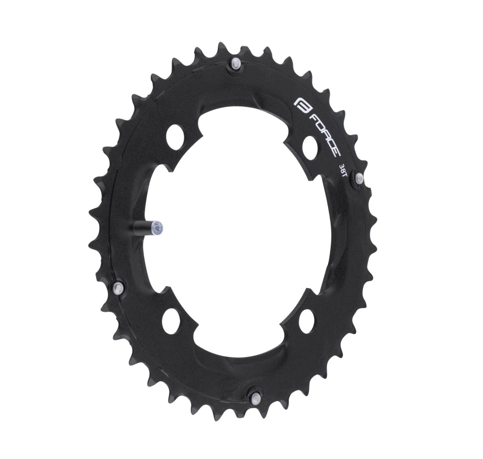 chain ring 38t AL, for crank FORCE TEN2.3+, black