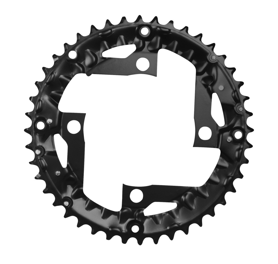 chain ring 44 teeth steel,9s, black