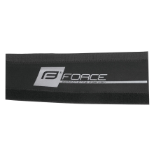 chainstay protector FORCE neoprene 9cm,black-silv.