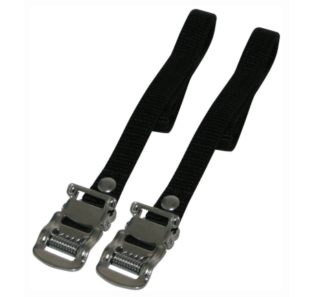 clips straps nylon, black