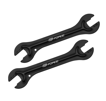 cone wrenches FORCE 2 pcs 13 - 15 / 14 - 16 black 