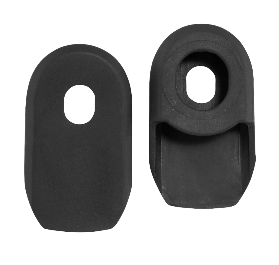 crank cover, rubber, black  packed