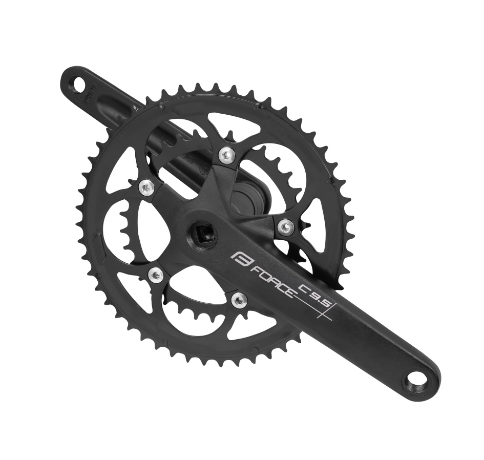 cranks FORCE ROAD C9.5 Al 50/34t 175mm, black