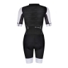 cycling suit FORCE POINTS LADY, black-white