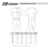 cycling suit FORCE POINTS LADY, black-white