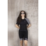 cycling suit FORCE STREAM LADY, black-white