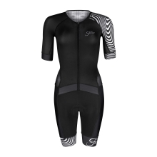 cycling suit FORCE STREAM LADY, black-white