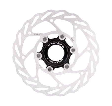 disc brake rotor FORCE 140 mm, CENTER LOCK, silver