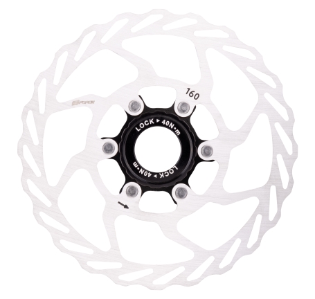 disc brake rotor FORCE 160mm, CENTER LOCK, silver