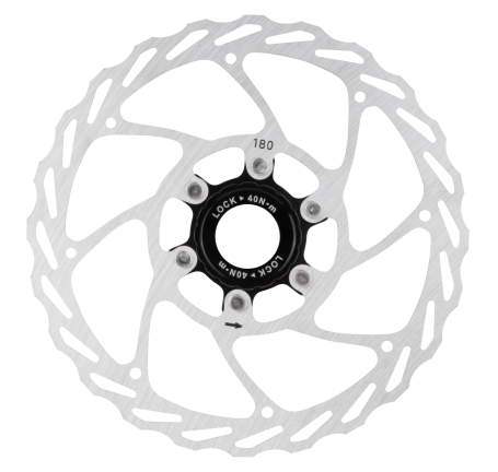 disc brake rotor FORCE 180mm, CENTER LOCK, silver