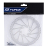 disc brake rotor FORCE-2 160 mm, 6 holes, silver