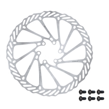 disc brake rotor FORCE-2 180 mm, 6 holes, silver