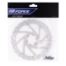 disc brake rotor FORCE-4 160 mm, 6 holes, silver