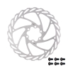 disc brake rotor FORCE-4 160 mm, 6 holes, silver