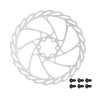 disc brake rotor FORCE-4 180 mm, 6 holes, silver