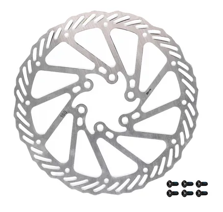 disc brake rotor FORCE-7 160 mm, 6 holes, silver