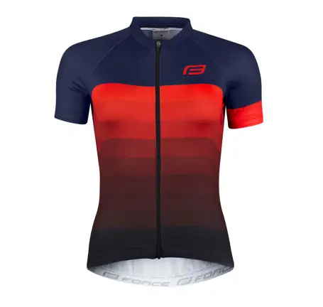 dres F ASCENT UNI kr. rukáv, modro-červený