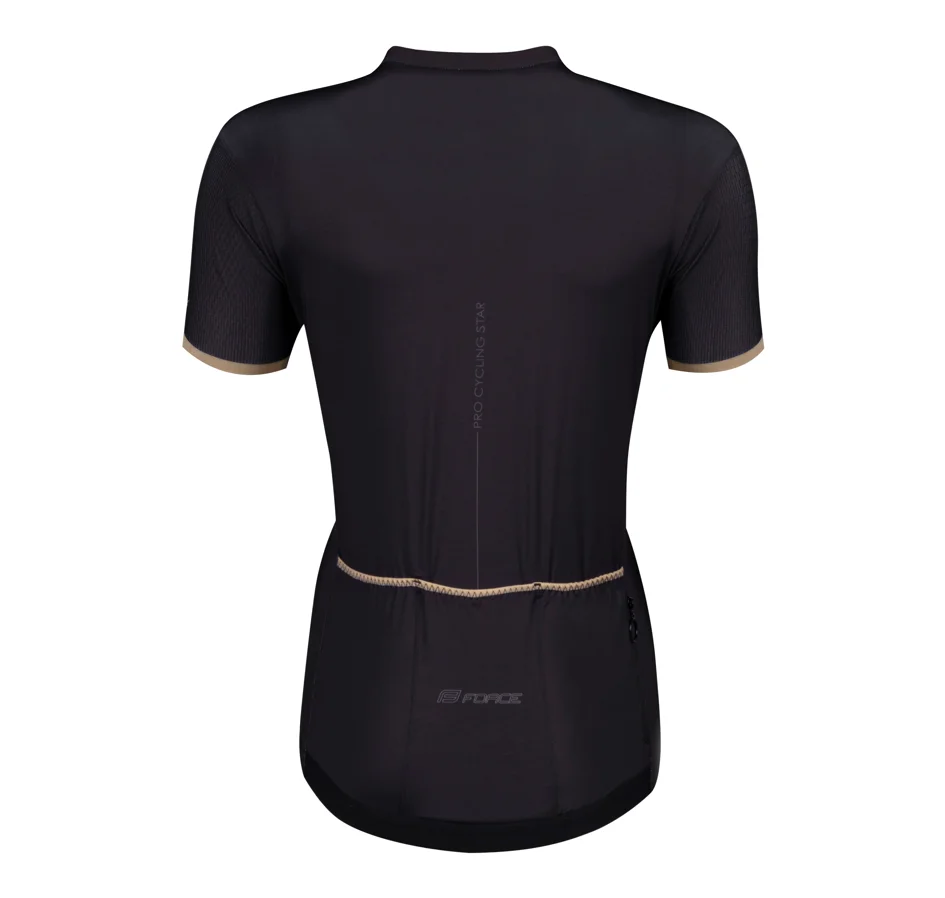 dres F GOLD LADY kr. rukáv, černo-zlatý