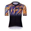 dres F LIFE kr. rukáv, černo-modro-oranžový M