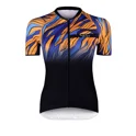 dres F LIFE UNI kr. rukáv, črn-modro-oranžový L