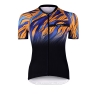 dres F LIFE UNI kr. rukáv, črn-modro-oranžový XS