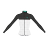 dres F POINTS LADY dl. rukáv, črn-bílo-tyrkys XS