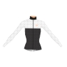dres F POINTS LADY dlouhý rukáv, černo-bílý XS