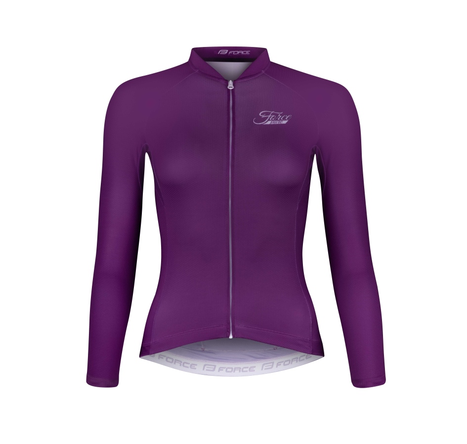 dres F PURE LADY dlouhý rukáv, fialový XS