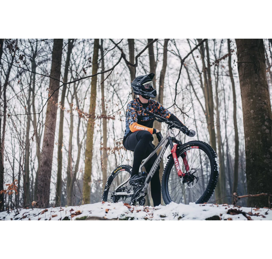 dres F RECKLESS dl. rukáv, černo-oranžový
