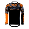 dres F RECKLESS dl. rukáv, černo-oranžový S