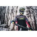 dres F RECKLESS dl. rukáv, černo-růžovo-fluo