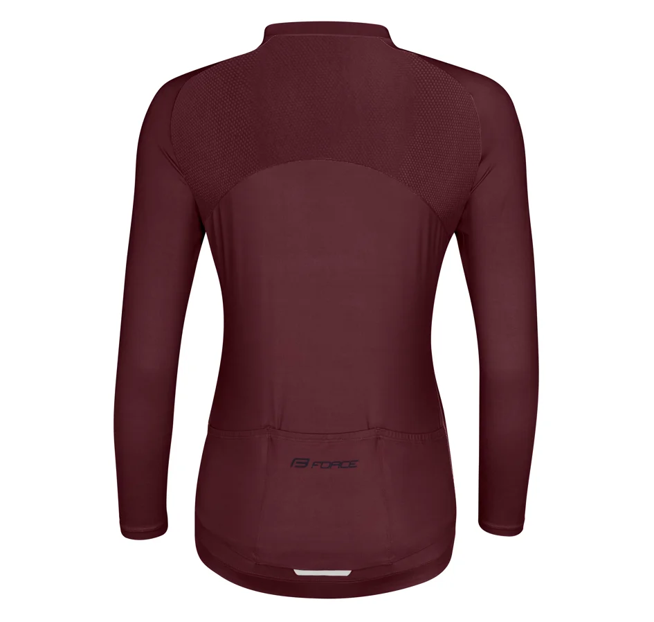 dres FORCE CHARM UNI dlouhý rukáv, bordó