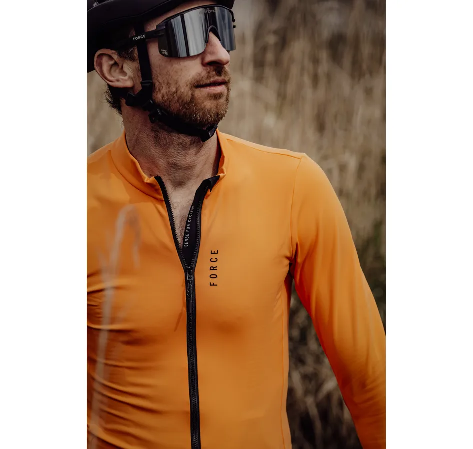 dres FORCE ENDLESS dlouhý rukáv, oranžový