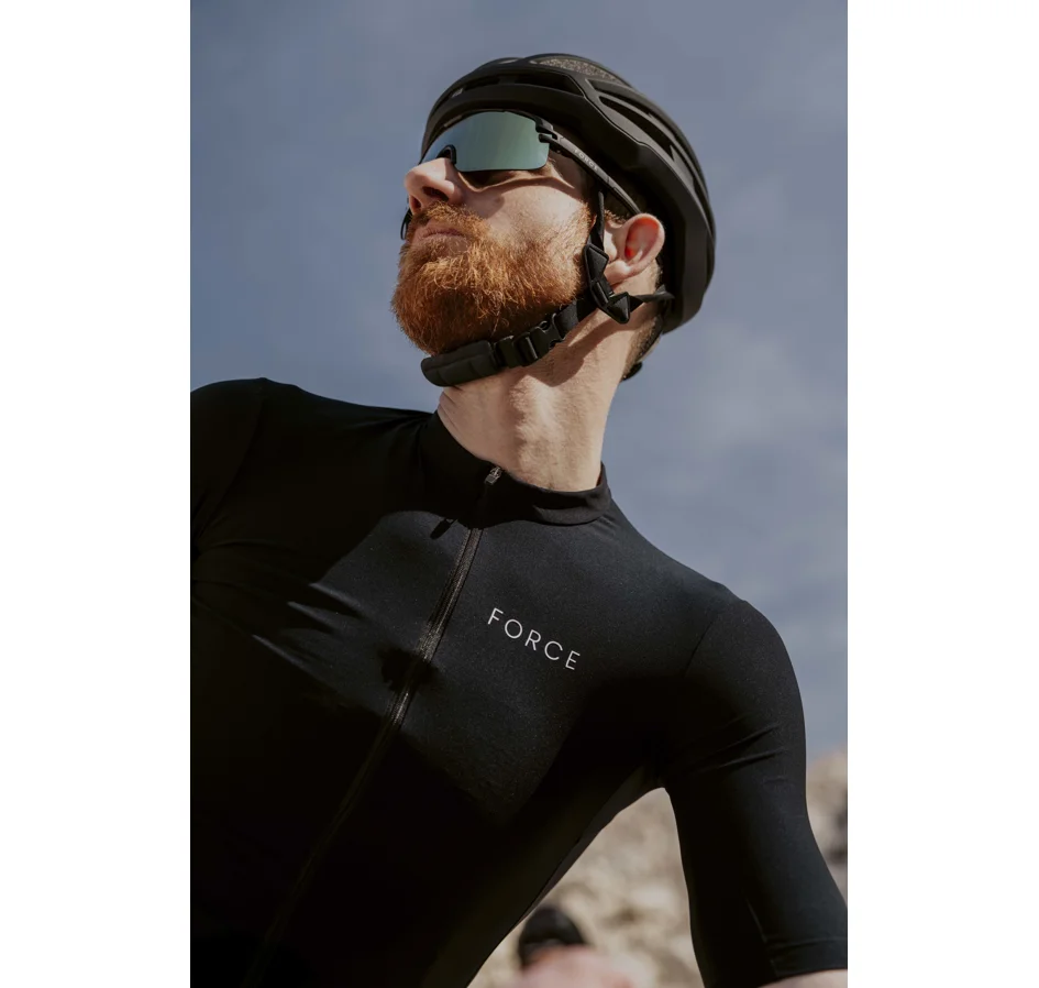 dres FORCE ICON kr. rukáv, černý