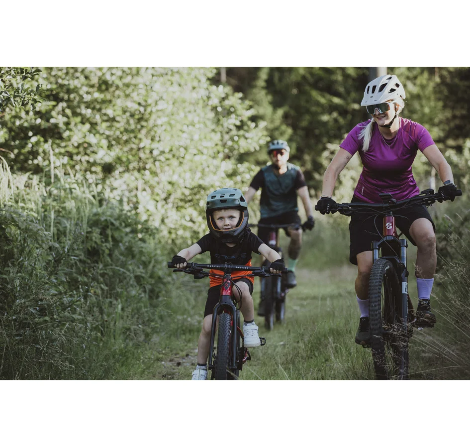 dres FORCE KID MTB CHEERY, černo-oranžový