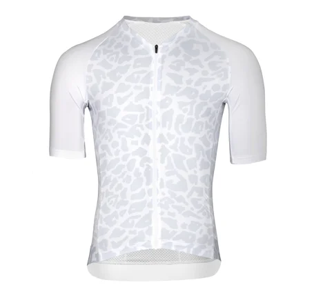 dres FORCE LEOPARD kr. rukáv, bílo-šedý