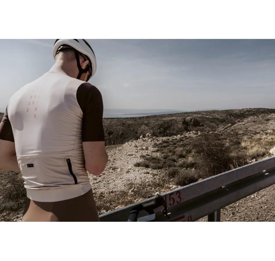 dres FORCE LIMIT kr. rukáv, béžovo-hnědý