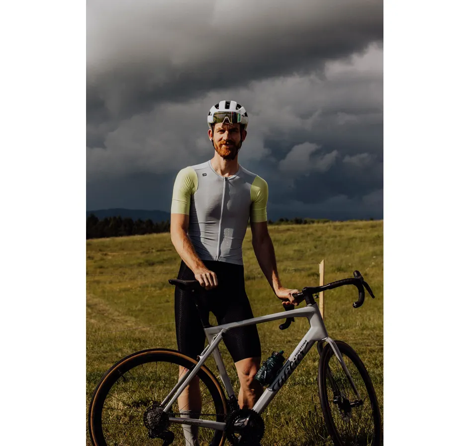 dres FORCE LIMIT kr. rukáv, šedo-limetkový