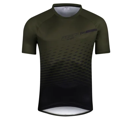dres FORCE MTB ANGLE kr. rukáv, army